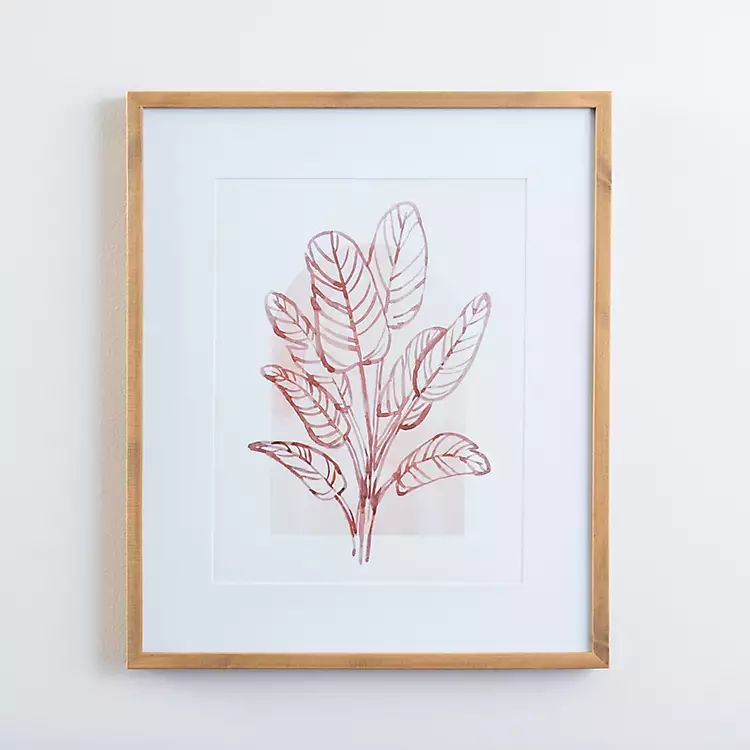 Terracotta Palm Bliss Framed Art Print | Kirkland's Home