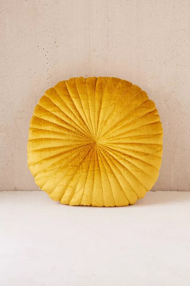 Shelly Round Velvet Pillow | Urban Outfitters (US and RoW)