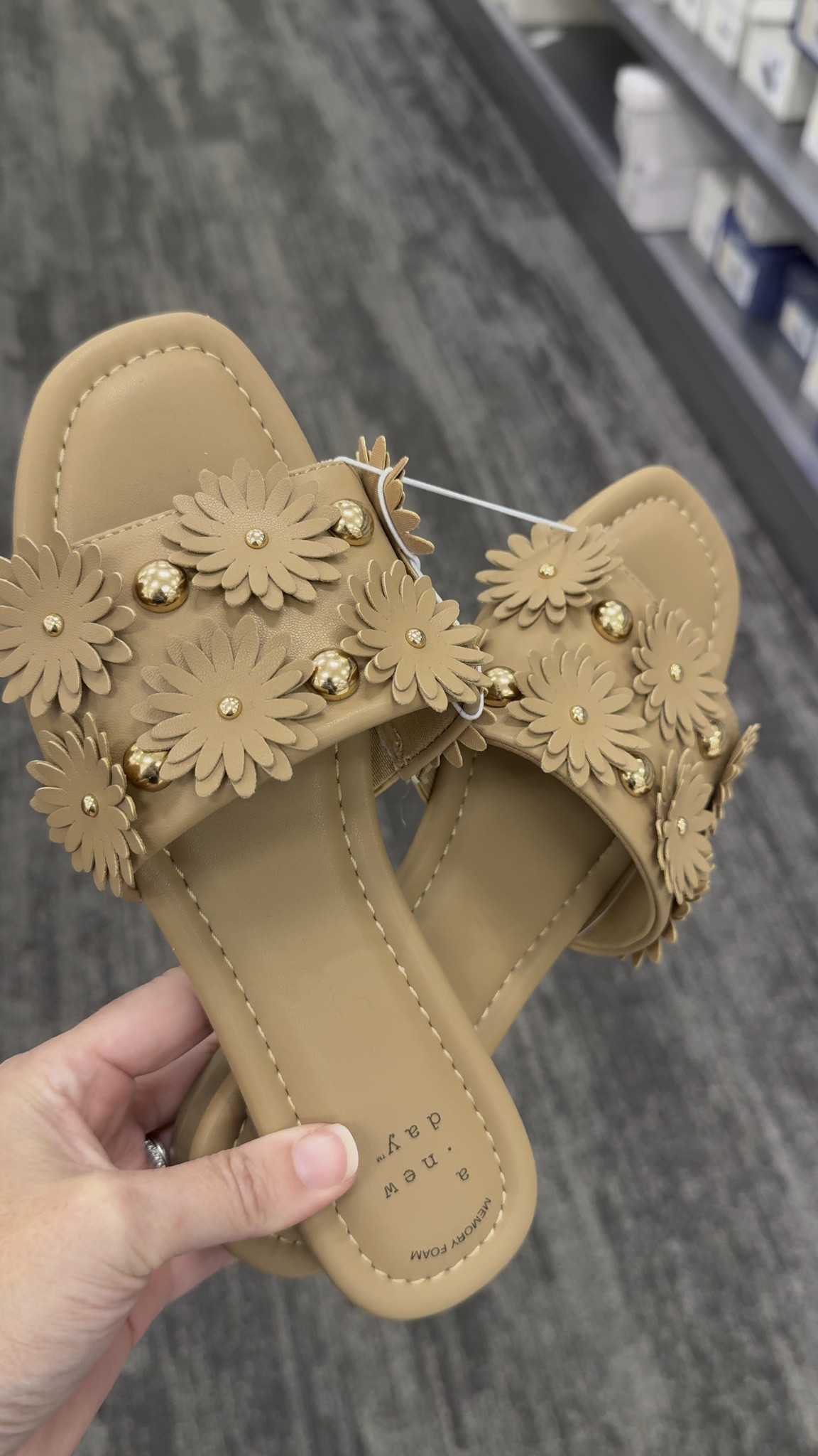 These cute floral slides with embellished metal details are super cute and perfect for casual summer dresses! 

Vacation outfits beach, summer sandals, summer outfits, summer outfits 2026, spring outfits, spring sandals, spring outfits 2026, flowers, accents, target sandals, date night outfits, travel outfits, plus size fashion

#LTKOver40 #LTKTravel #LTKootd

#LTKPetite #LTKgrwm #LTKSwim