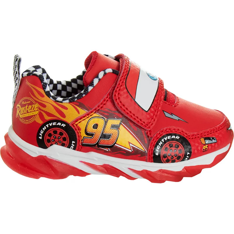 Disney Pixar Toddler Boys' Lightning McQueen Cool Light-Up Shoes | Academy Sports + Outdoors