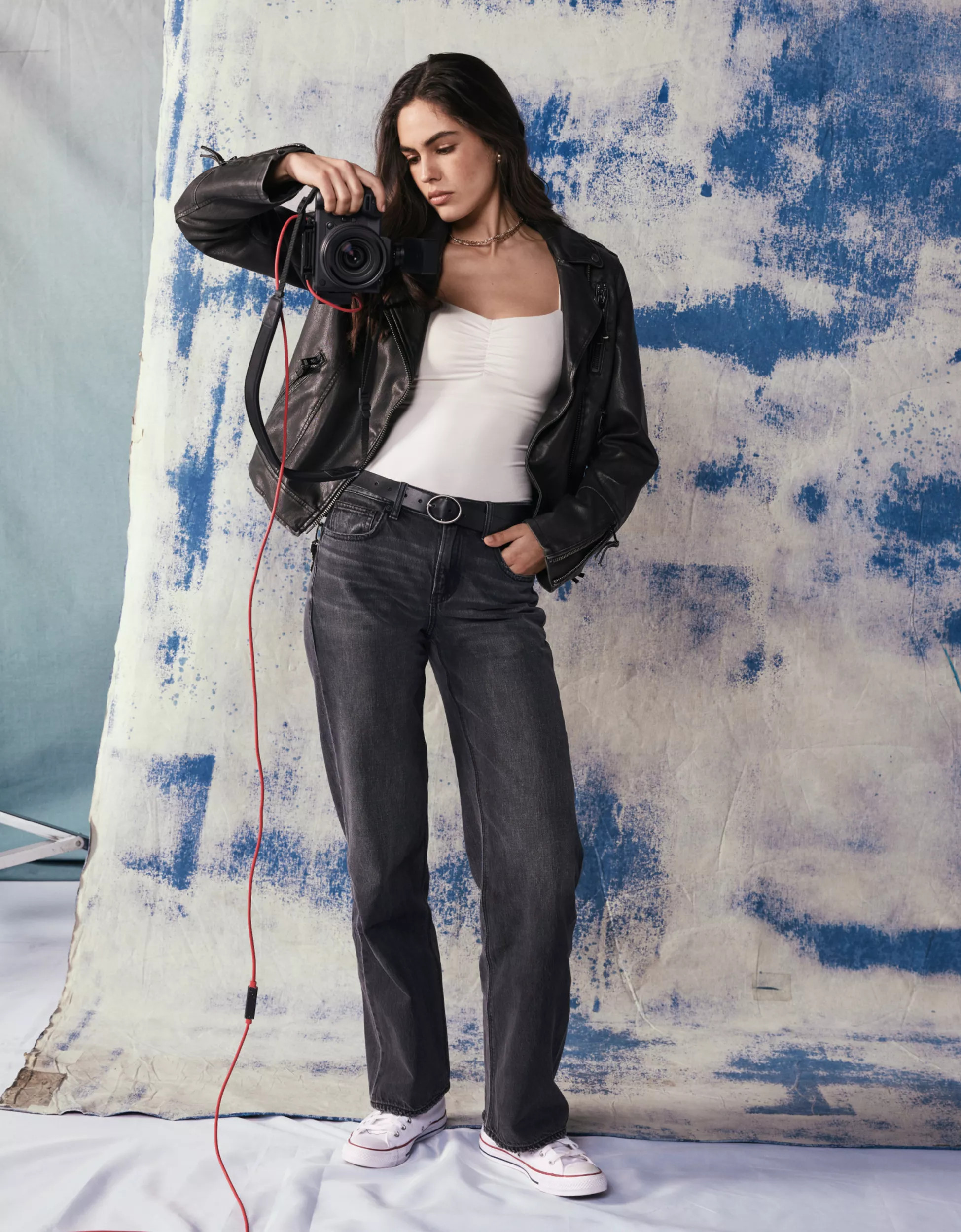 AE Strigid High-Waisted Stovepipe Jean | American Eagle Outfitters (US & CA)