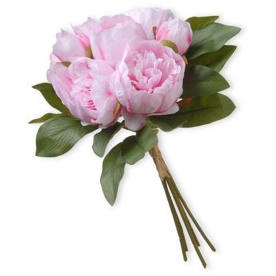 Artificial Peony Bundle Pink 12" - National Tree Company | Target