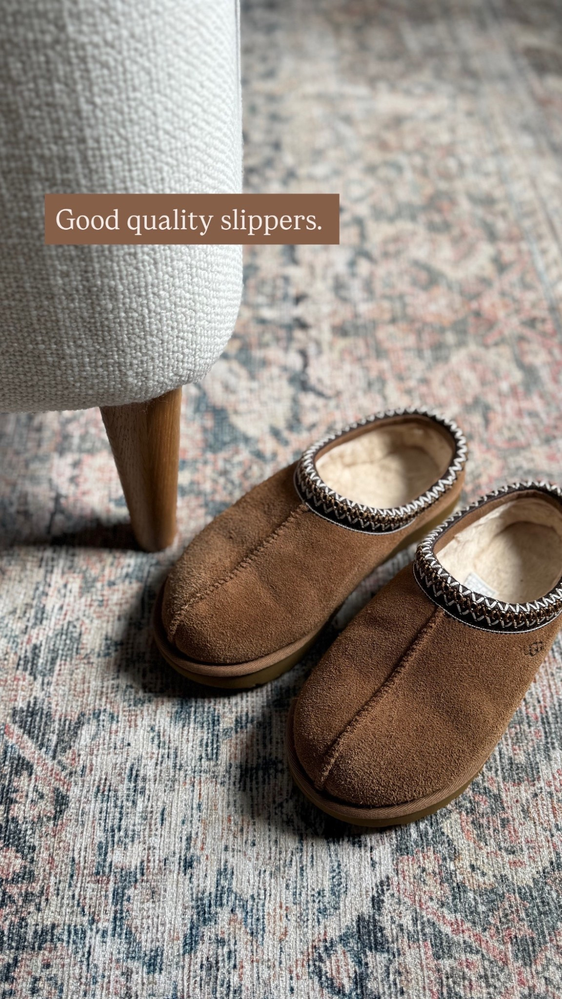 UGG slippers in stock 

College essentials, dorm room 