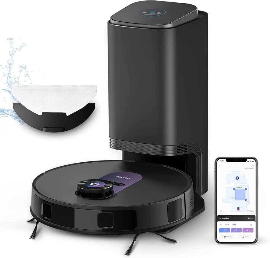 OBODE Robot Vacuum and mop Combo, 4000Pa Suction, LDS Navigation, Self Emptying and Intelligent M... | Amazon (US)