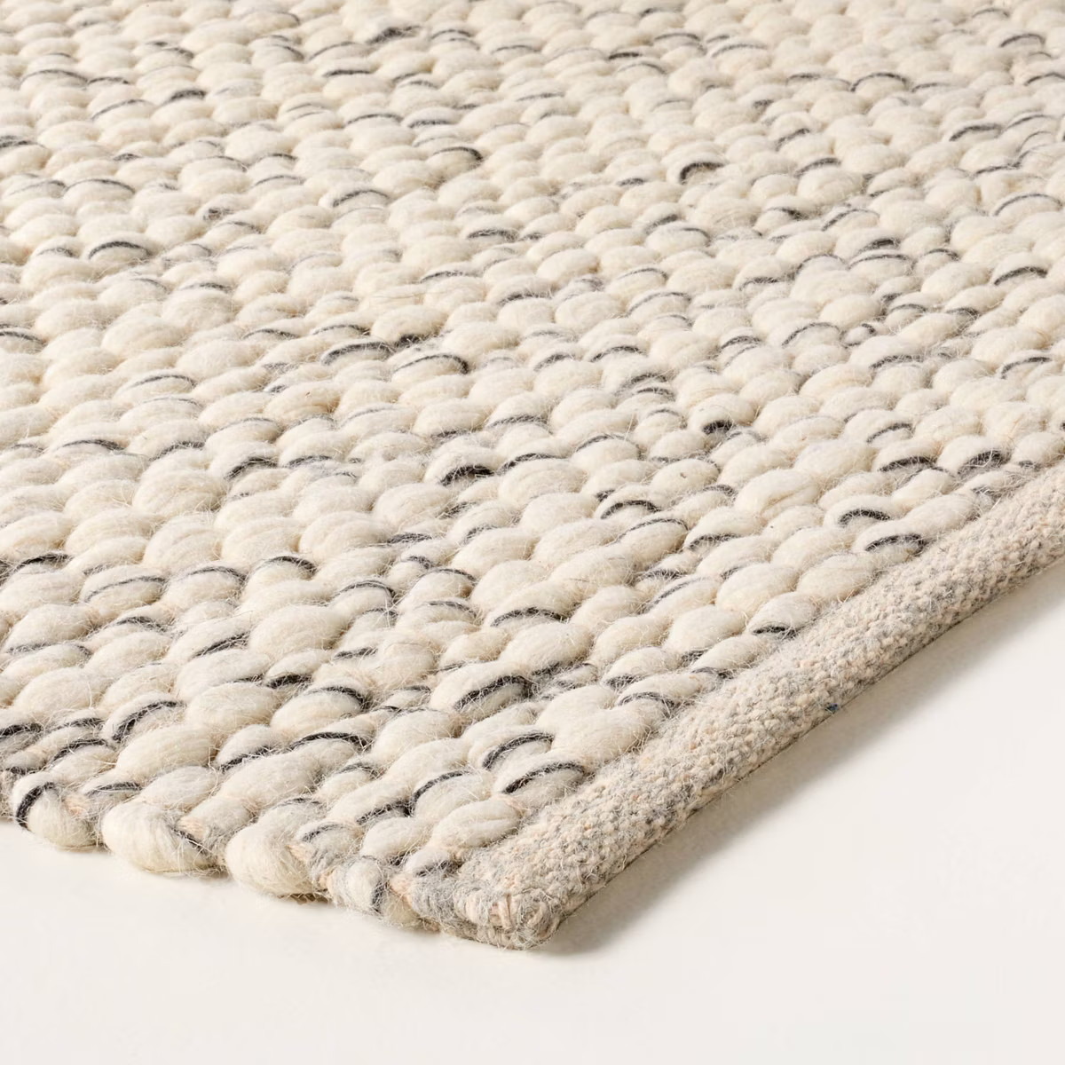 Chunky Rectangular Handmade Woven Area Rug Cream - Hearth & Hand™ with Magnolia | Target
