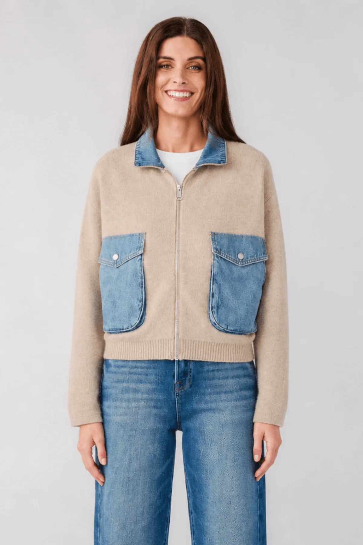 BLANK NYC Sweater Bomber Jacket | Social Threads