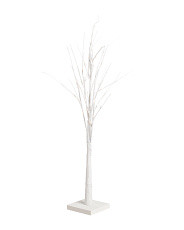 4ft Led Glittered Tree On Glittered Wooden Base | Pillows & Decor | Marshalls | Marshalls