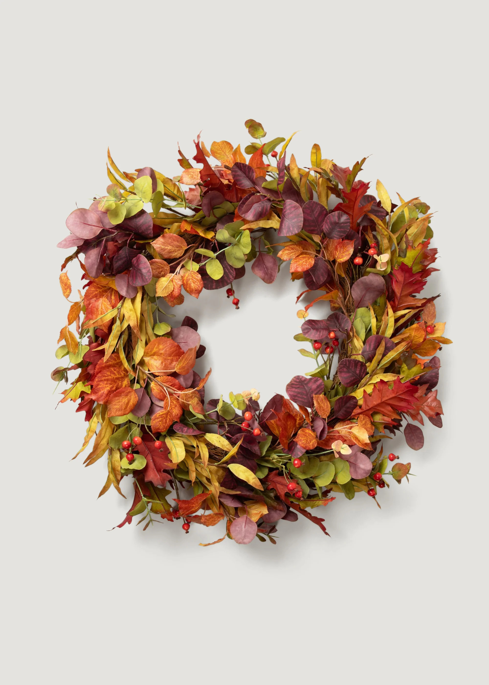 Faux Eucalyptus Fall Wreaths For Front Doors at Afloral | Afloral