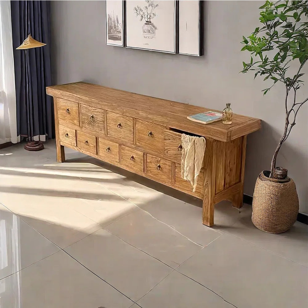 Antique Solid Wood TV Cabinet 78.7 W Storage Credenza | Wayfair North America
