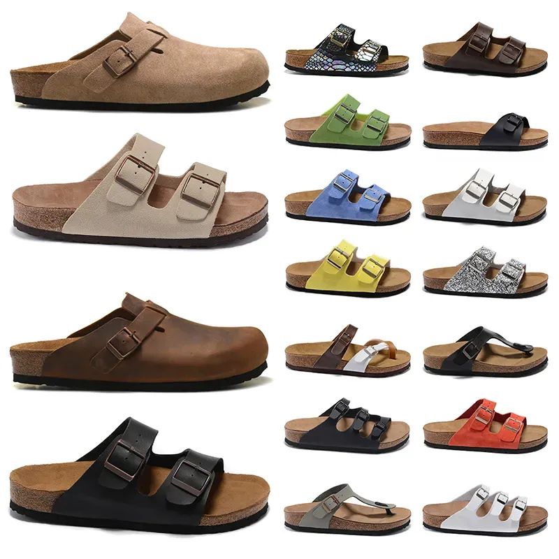 BIRKENSTOCK designer sandals men women slides sliders platform slippers sandales Boston Soft mule... | DHGate