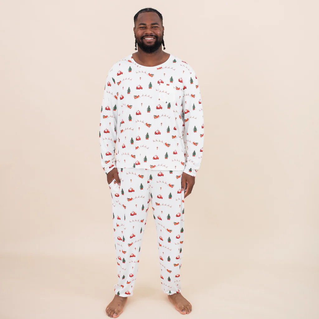 Men's Jogger Set in Santa Sleigh | Kyte Baby