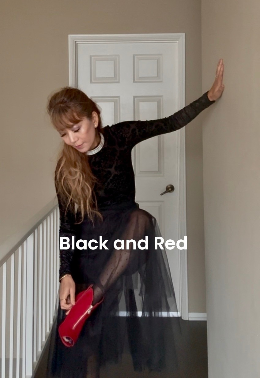Black and red makes a great eye catching presence 😍 wear with 
•red heels 
•red top and black skirt/pants
#redblackcombination #style 

#LTKvlog #LTKootd