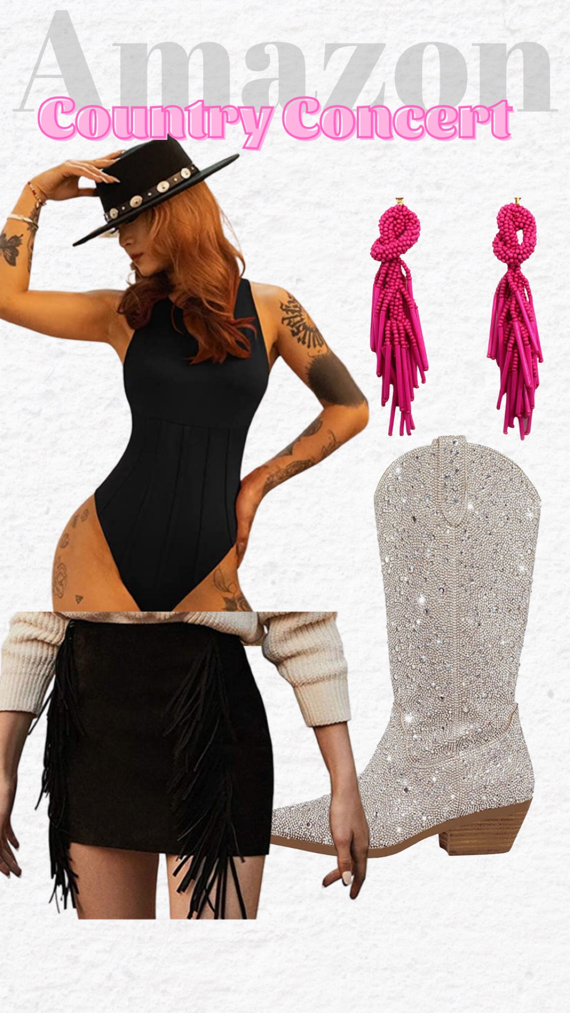This bodysuit 😍

Sparkly boots, amazon , rodeo country concert, fringe, skirt, leather, white boots, pink, hot pink, western, cowboy boots, Tennessee, nashville, la, texas


#moms #amazonprime #amazon #forher #cybermonday #giftguide #holidaydress #kneehighboots #loungeset #walmart #target #macys #academy #under40
#under50  #winteroutfits #holidays #coldweather #transition #rustichomedecor #cruise #highheels #pumps #blockheels #clogs #mules #midi #maxi #dresses #skirts #croppedtops #everydayoutfits #livingroom #highwaisted #denim #jeans #distressed #momjeans #paperbag #opalhouse #threshold #anewday #knoxrose #mainstay #costway #universalthread #garland 
#boho #bohochic #farmhouse #modern #contemporary #beautymusthaves 
#amazon #amazonfallfaves #amazonstyle #targetstyle #nordstrom #nordstromrack #etsy #revolve #shein #walmart#dinningroom #bedroom #livingroom #king #queen #kids #bestofbeauty #perfume #earrings #gold #jewelry #luxury #designer #blazer #lipstick #giftguide #fedora #photoshoot #outfits #collages #homedecordKworkwear

#LTKSeasonal
#LTKSale
#LTKFind
#LTKFestival
#LTKbeauty
#LTKbump
#LTKfamily
#LTKitbag
#LTKsalealert
#LTKU
#LTKcurves
#LTKfit
#LTKkids
#LTKshoecrush
#LTKbaby
#LTKhome
#LTKmens
#LTKstyletip
#LTKunder50
#LTKwedding
#LTKswim
#LTKunder100
#LTKworkwear

#LTKshoecrush #LTKsalealert #LTKunder50