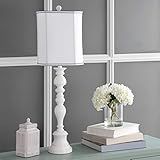 Safavieh Lighting Collection Polly White Candlestick 36-inch Table Lamp | Amazon (US)