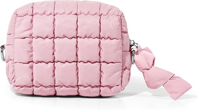 Yarnic Quilted Makeup Bag Cosmetic Bag, Quilt Cosmetic Pouch Puffy Travel Toiletry Bags for Women... | Amazon (US)