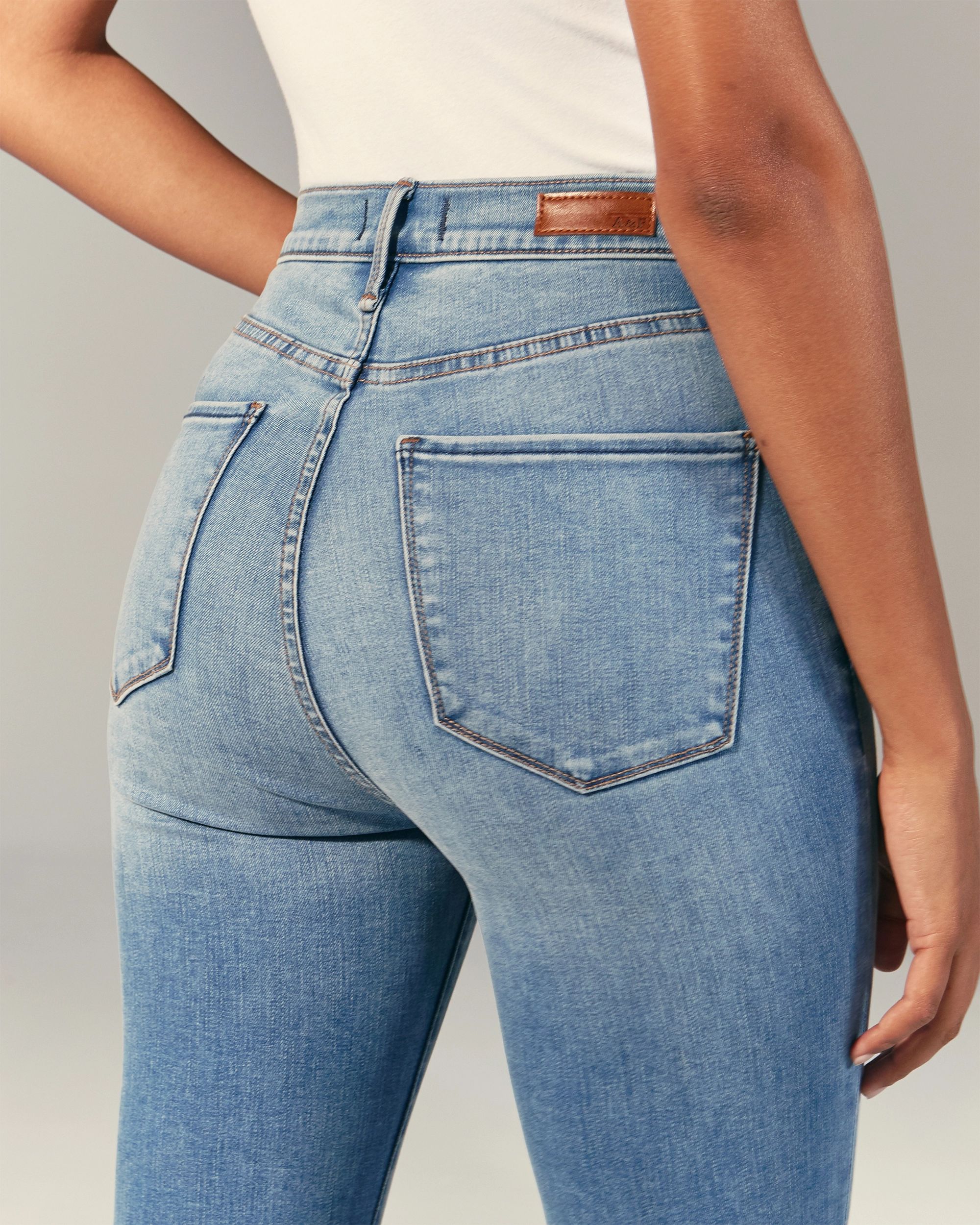 Ultra High Rise Super Skinny Ankle Jeans | Abercrombie & Fitch (US)