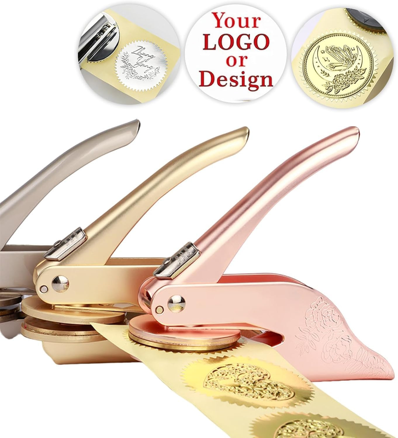 Custom Embosser for Wedding Invitations Personalized Metal Seal Stamp Your Own Monogram Design for Cards Envelopes and DIY Paper Crafts | Amazon (US)