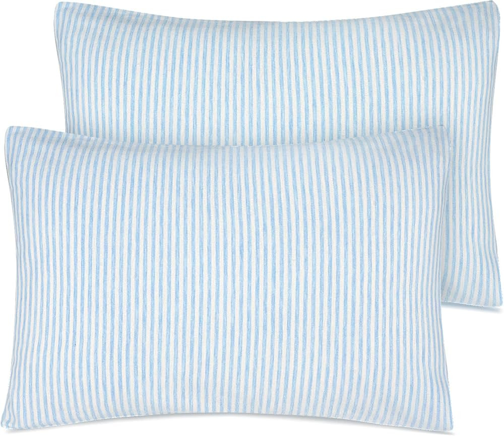 Organic Cotton Toddler Pillowcase/Travel Pillowcase Pack of 2 Set 13x18 Inches with Envelope Clos... | Amazon (US)