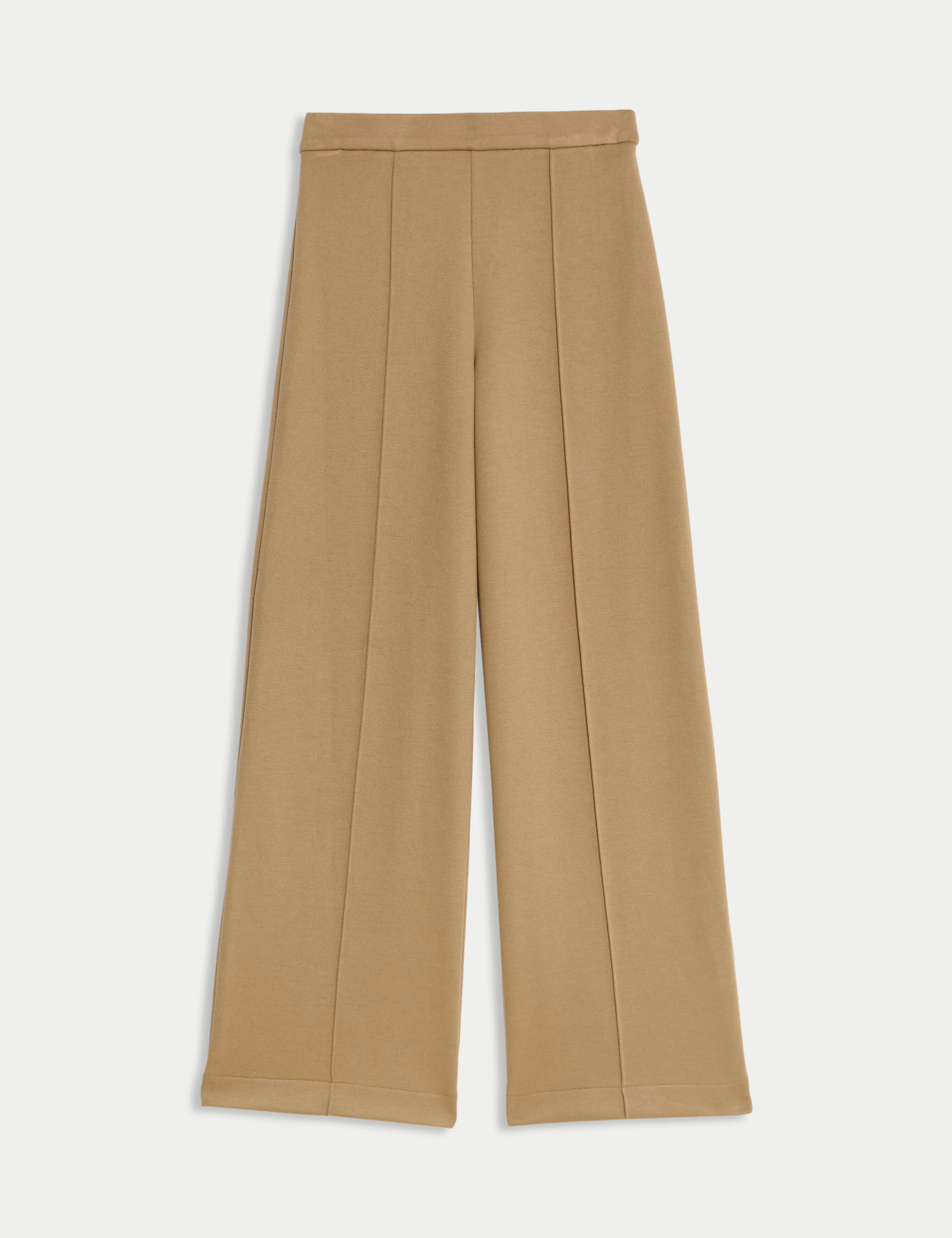 Jersey Elasticated Waist Wide Leg Trousers | Marks & Spencer (UK)