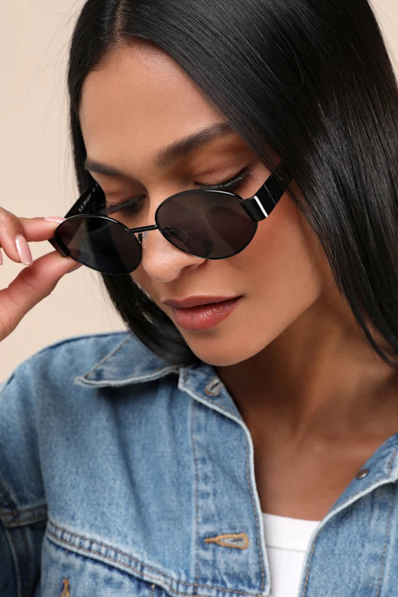 Judi Black Round Sunglasses | Lulus