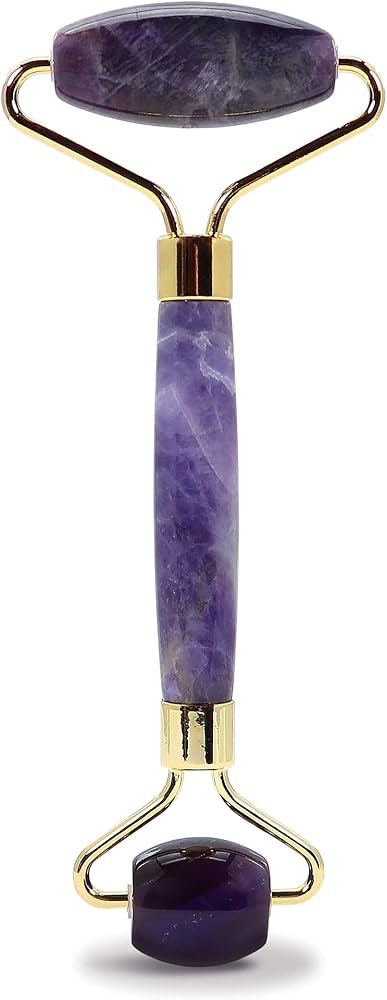 Amethyst Facial Roller, helps reduce under-eye puffiness and dark circles | Amazon (US)