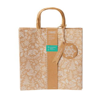 CANVAS Thoughtfully Sourced Christmas Decoration Kraft Gift Bag Kit, 8-pk | Canadian Tire