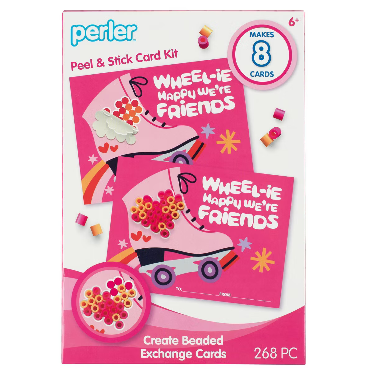 Perler 8ct Wheelie Bead Valentine's Day Exchange Cards | Target