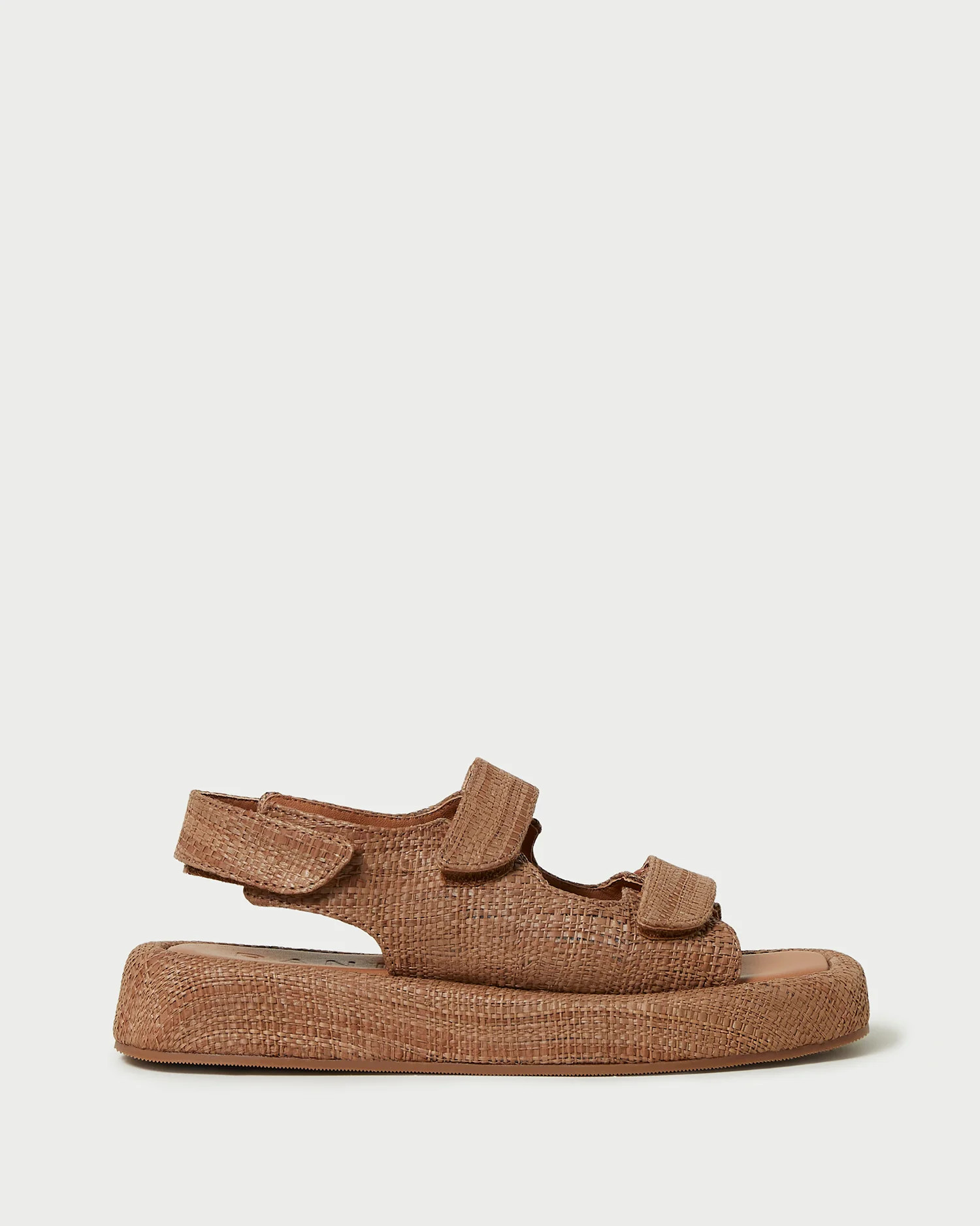 Blaise Brown Raffia Platform Sandal | Loeffler Randall
