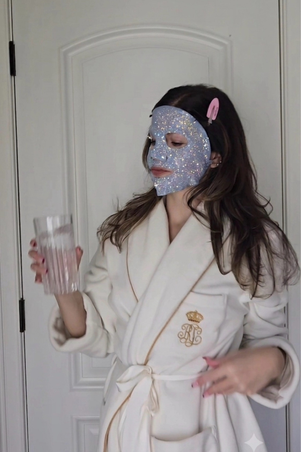 111 skin face mask ( the glitter is a filter). These face masks are really lovely.

#LTKselfcare #LTKmomlife #LTKmorningroutine