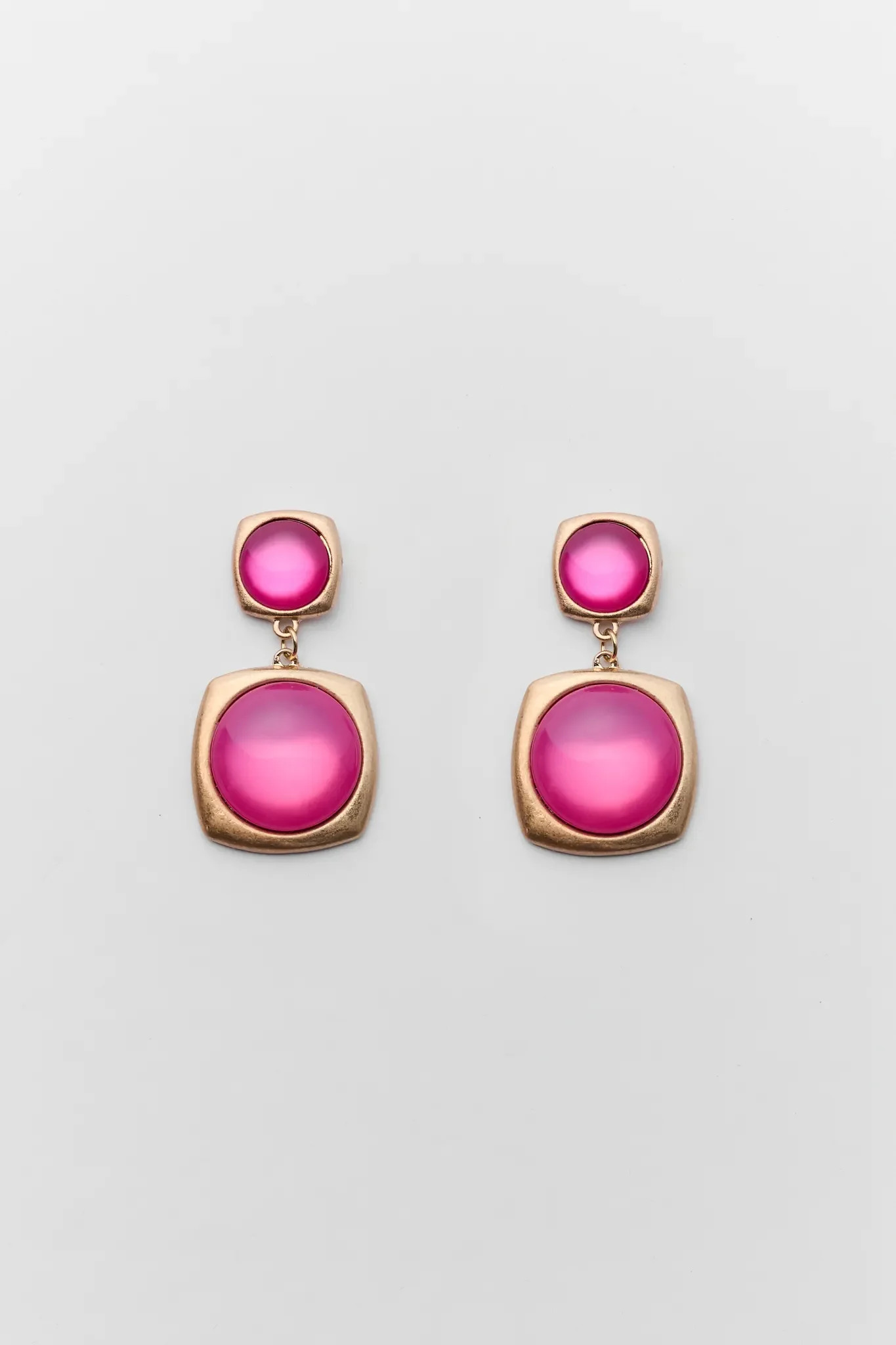 Abigail Magenta Drop Earrings | Avara