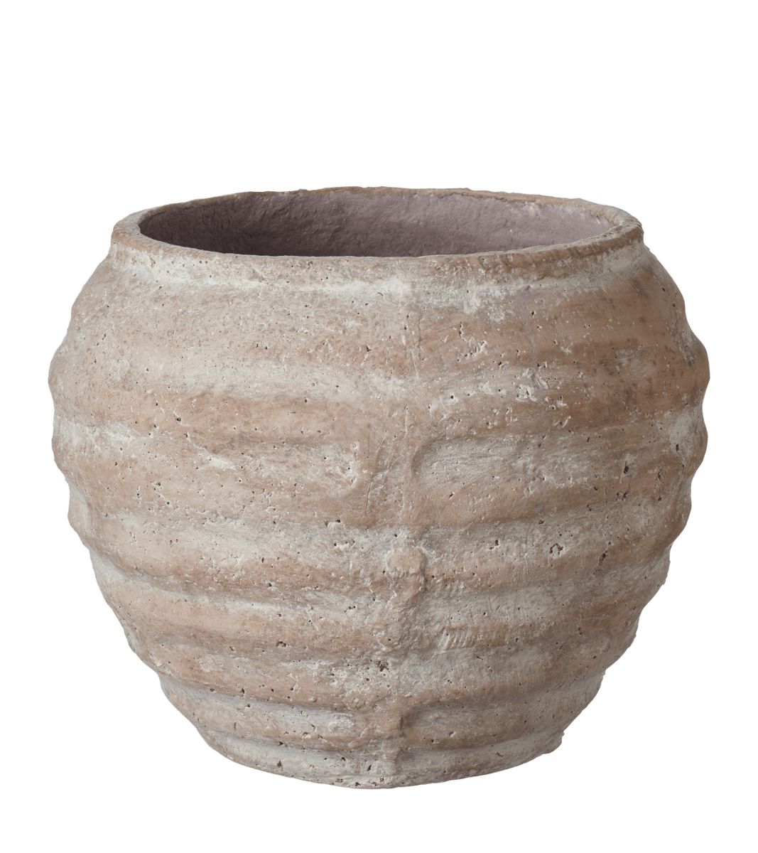 Small Decardi Ribbed Vase - Gray | OKA US