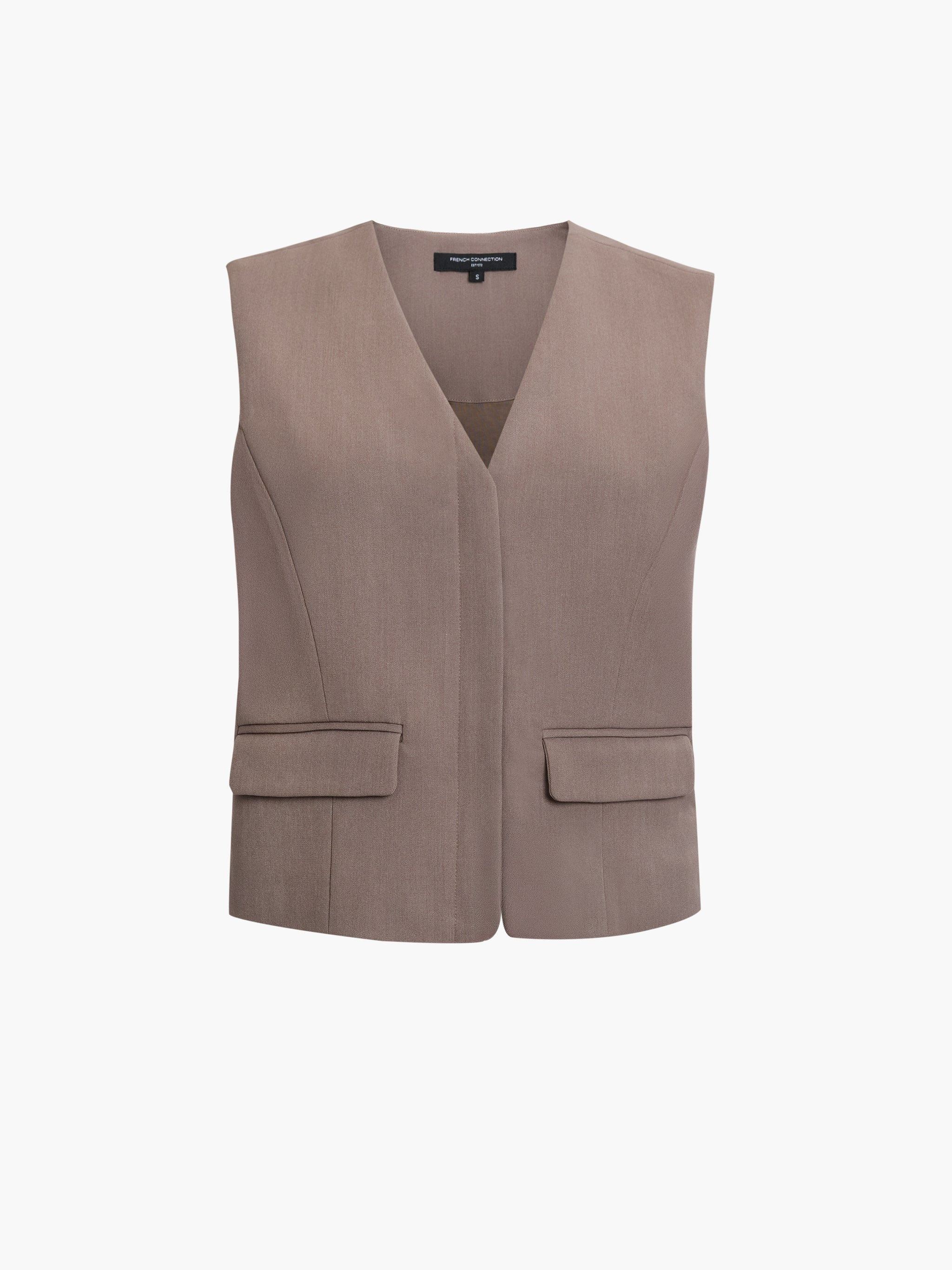 Vienna V Neck Pocket Waistcoat | French Connection (UK)