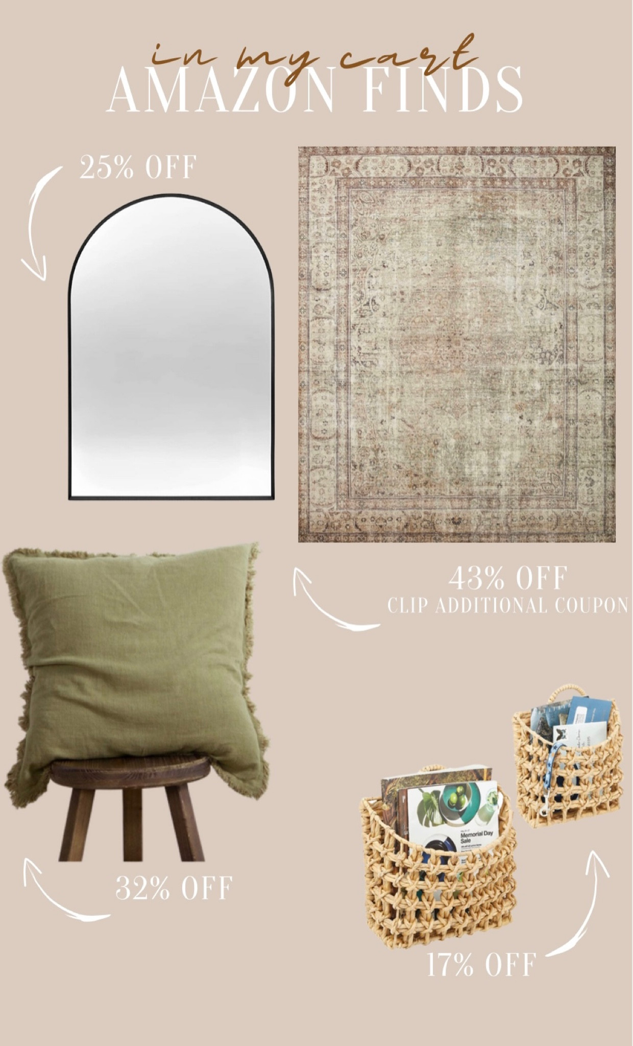 Amazon Daily Deals

Currently have these items in my cart!

Home decor
interior design
artwork
wall decor
mirror
tea towels
throw pillow
pillow case
basket

#homedecor
#interiordesign
#amazondoesitagain

#LTKhome #LTKsalealert #LTKunder100