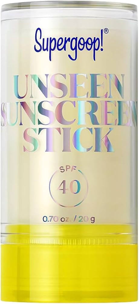 Supergoop! Unseen Sunscreen Stick SPF 40 Invisible Sun Protection - Broad Spectrum Face Sunscreen... | Amazon (US)