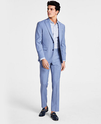 Bar III Men's Wool Slim-Fit Sharkskin Suit Separates, Created for Macy's - Macy's | Macy's