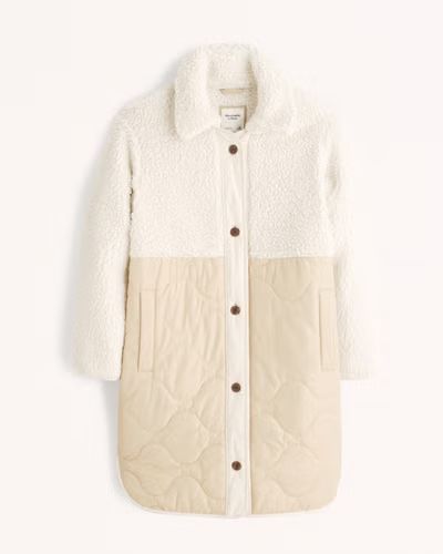 Long-Length Sherpa Liner Jacket | Abercrombie & Fitch (US)