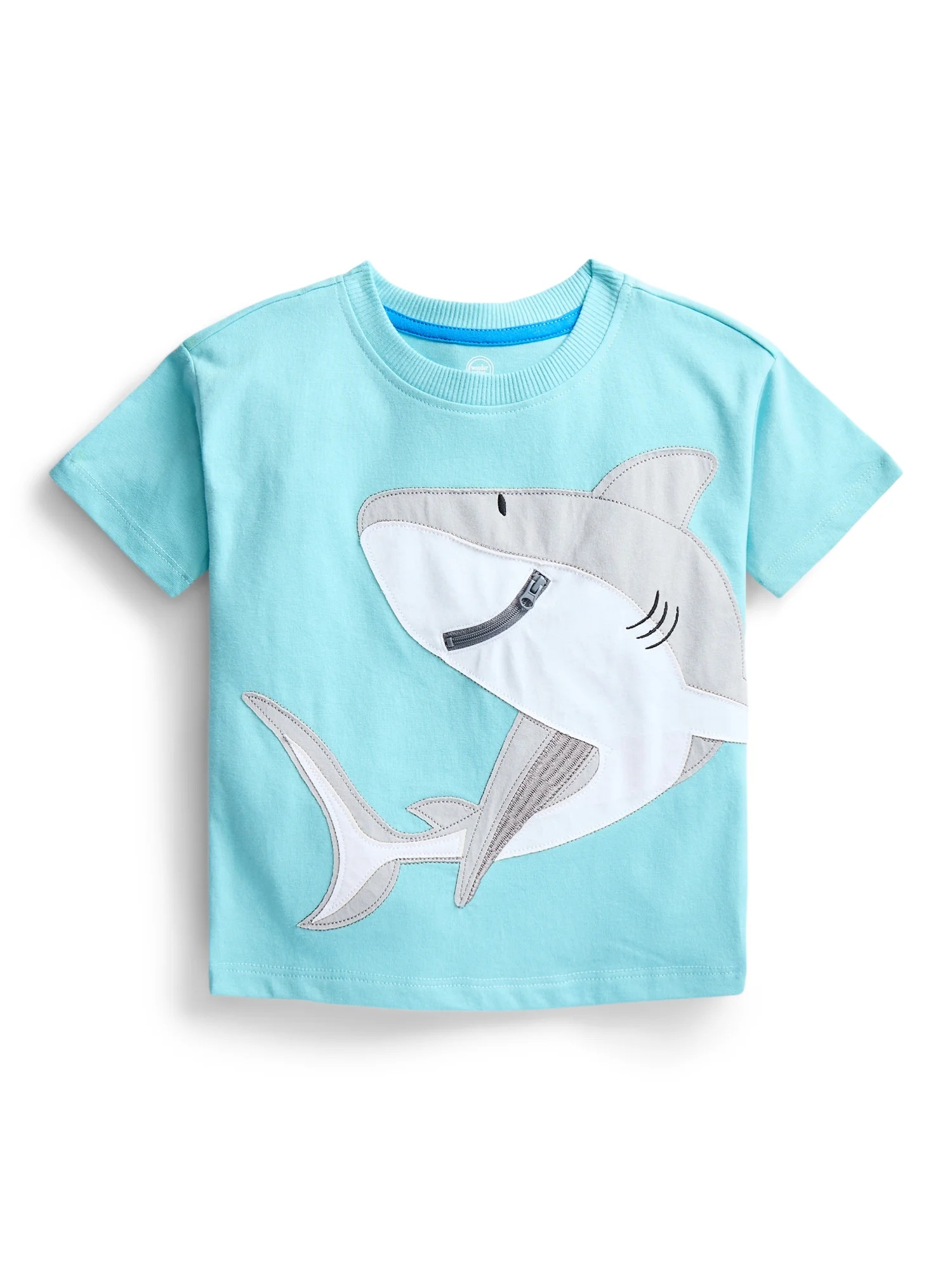 Wonder Nation Toddler Boys Short Sleeve Graphic Tee with Zipper Pocket, Sizes 12M-5T | Walmart (US)