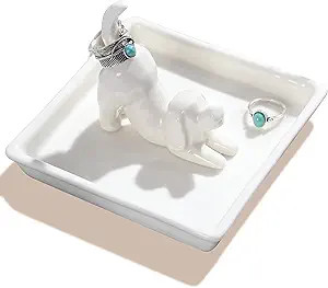 PUDDING CABIN Dog Mom Gifts for Women, Dog Ring Holder Dish Jewelry Holder, Dog Lover Gift for Wo... | Amazon (US)