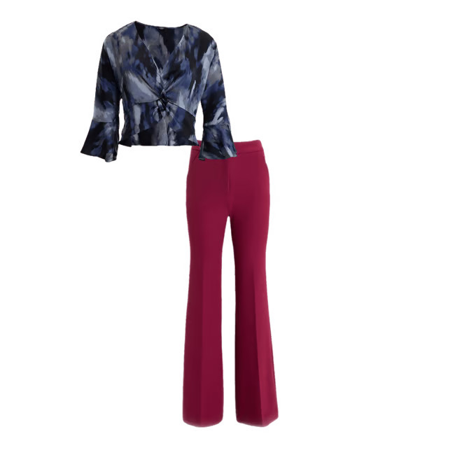 Editor High Waisted Trouser Flare Pant | Express