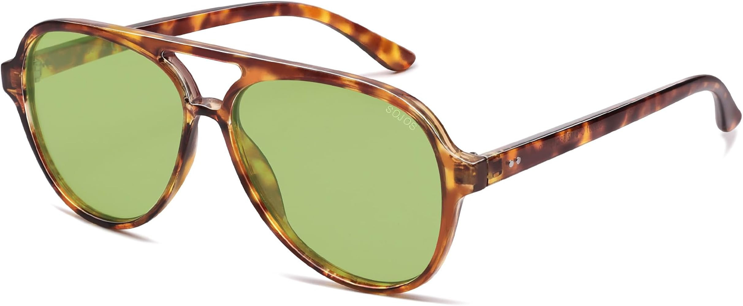 SOJOS Classic Polarized Aviator Sunglasses for Women Men, Retro Trendy Aviators Shades SJ2201 | Amazon (US)