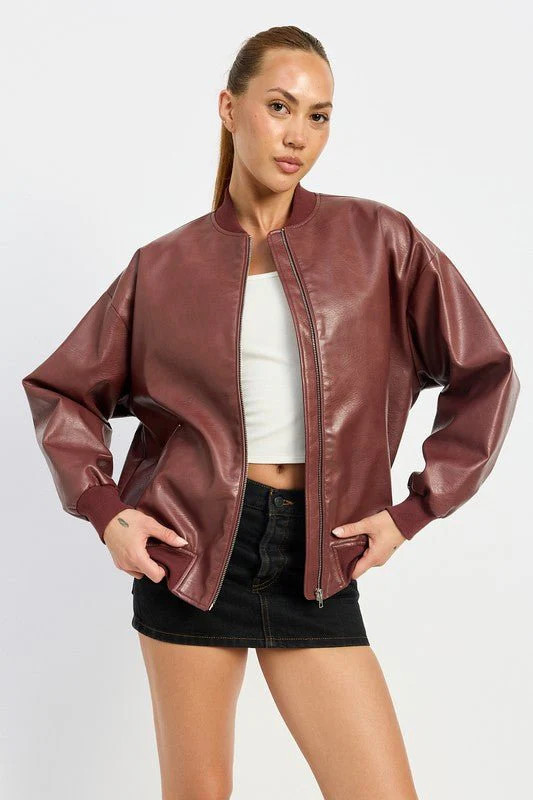 Leather Bomber Jacket | Fashion And Icon
