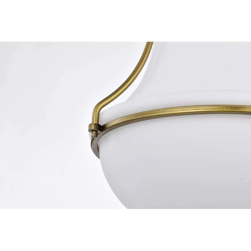 Bashaw 1 - Light Schoolhouse Pendant | Wayfair North America