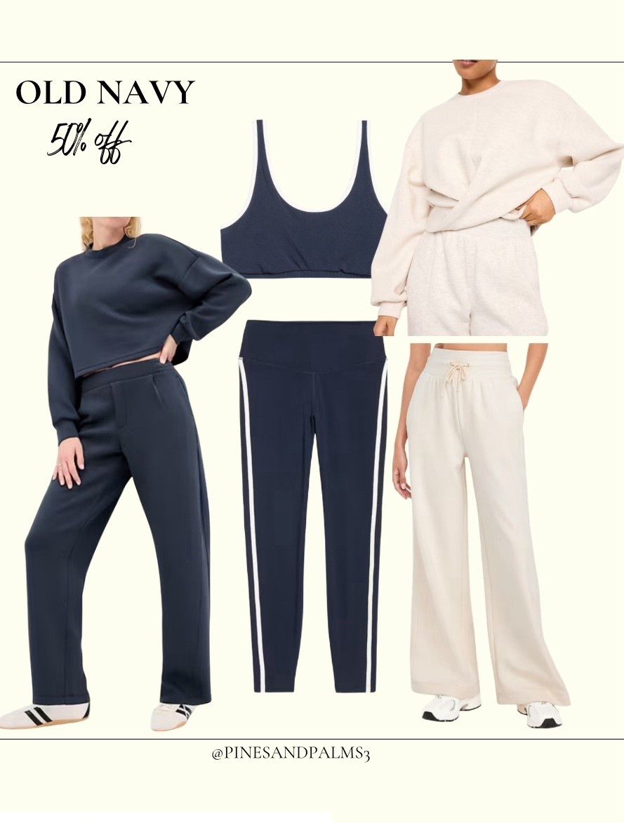 50% off all activewear 
Old navy 

#LTKSaleAlert #LTKActive #LTKSeasonal