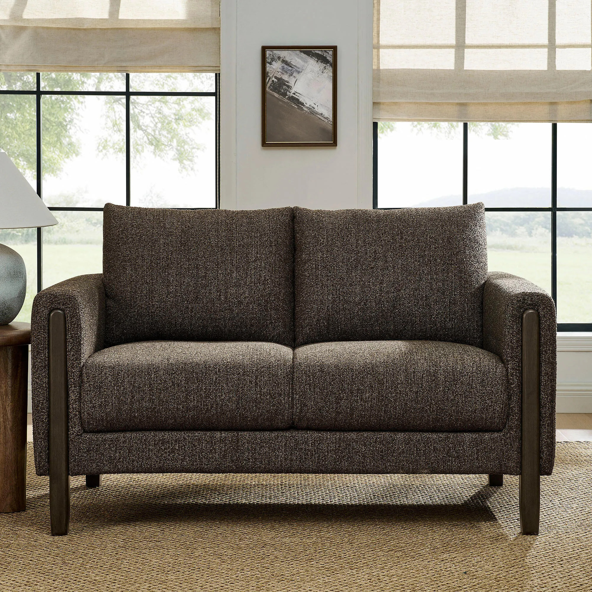 Modway Hawken Loveseat, Antique Espresso | Ashley