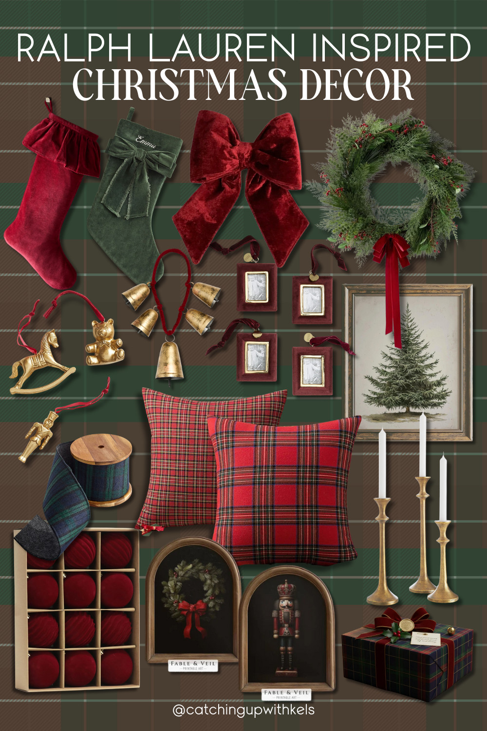 Classic Christmas feels! Bringing that Ralph Lauren charm home — rich plaids, timeless neutrals, and cozy textures that never go out of style! #RALPHLAUREN #HolidayHome #TimelessChristmas 

 #LTKHoliday #LTKSeasonal