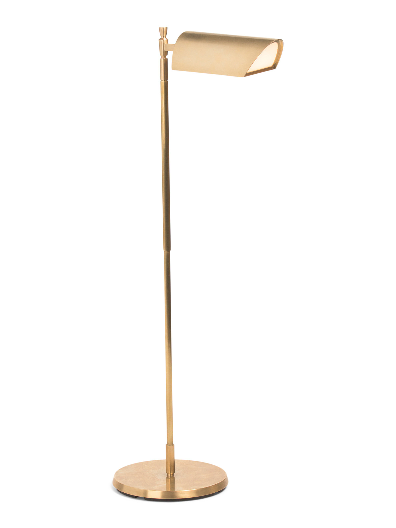43.5 To 51.5in Bravo Adjustable Hand Rubbed Finish Pharmacy Floor Lamp | TJ Maxx