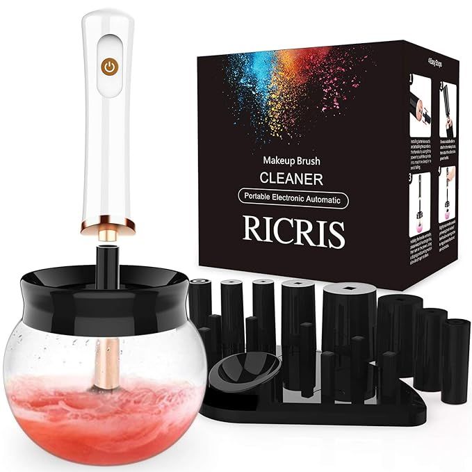 RICRIS Makeup Brush Cleaner and Dryer Machine Deep Clean Fast Dry, Make up Brush Cleansers Tools ... | Amazon (US)