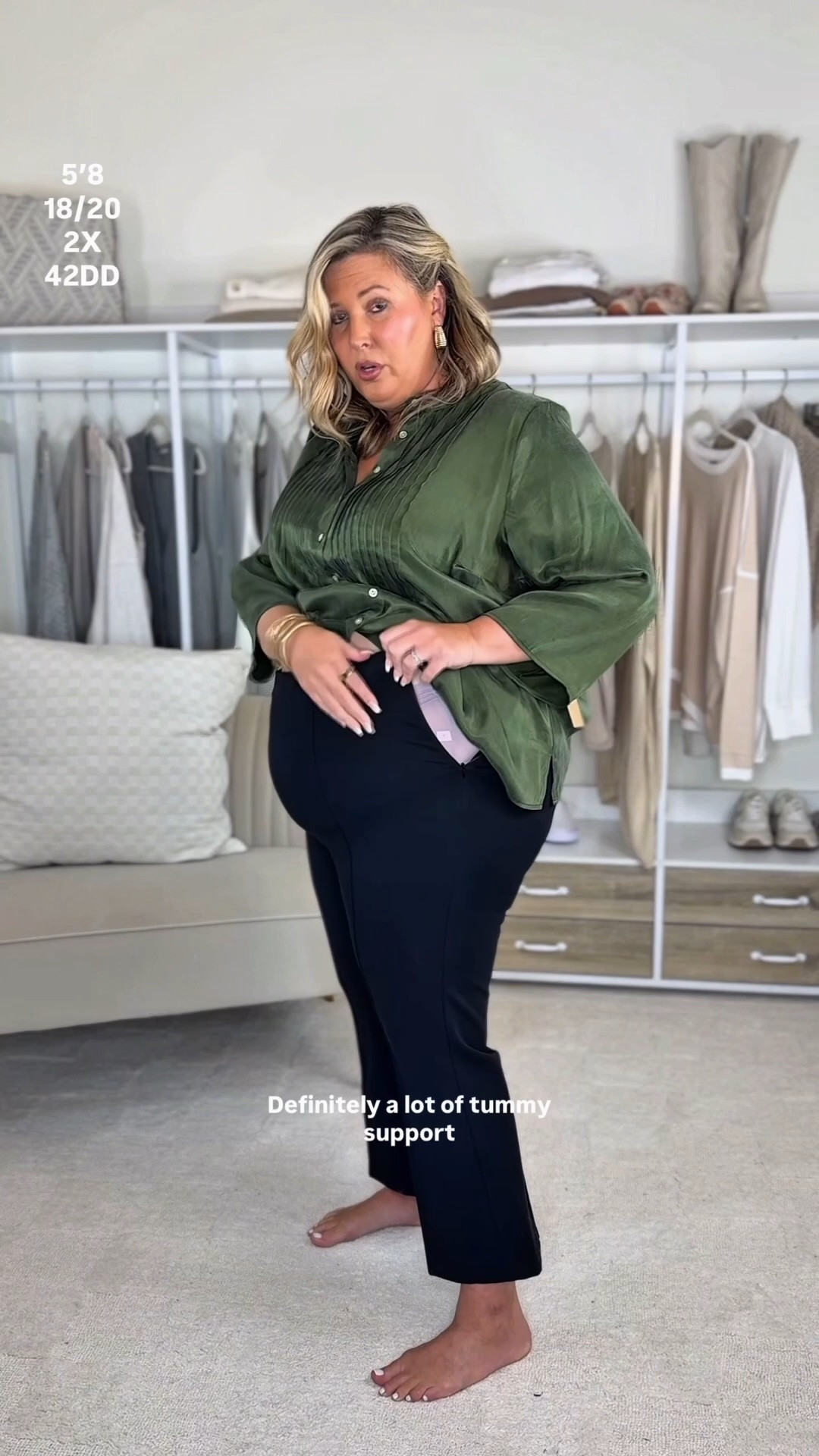 PART 2 Nsale workwear! I sized up to a 3X in the pjs. Black straight leg pants are a 2X. Sheer long sleeve top is a 2X. I’d size down in the black flare pants if you’re in between and I’m wearing a 18w. Black button up is a 2X. Green button up is a 2X. Third black pants are an 18 and I’d size up if you’re in between. Knit blazer is a 2X. Cashmere top is a 2X. Quarter zip is a 2X. Patterned blouse is a 2X.

#LTKMidsize #LTKPlusSize #LTKSeasonal