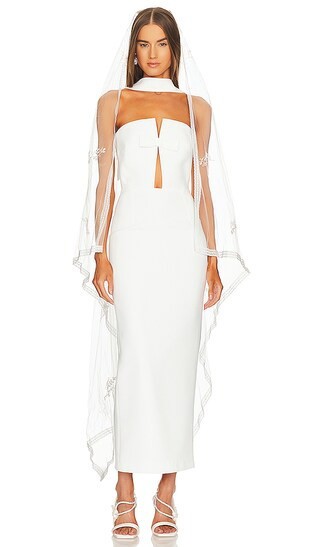 Holly Dress in Temple White | Revolve Clothing (Global)
