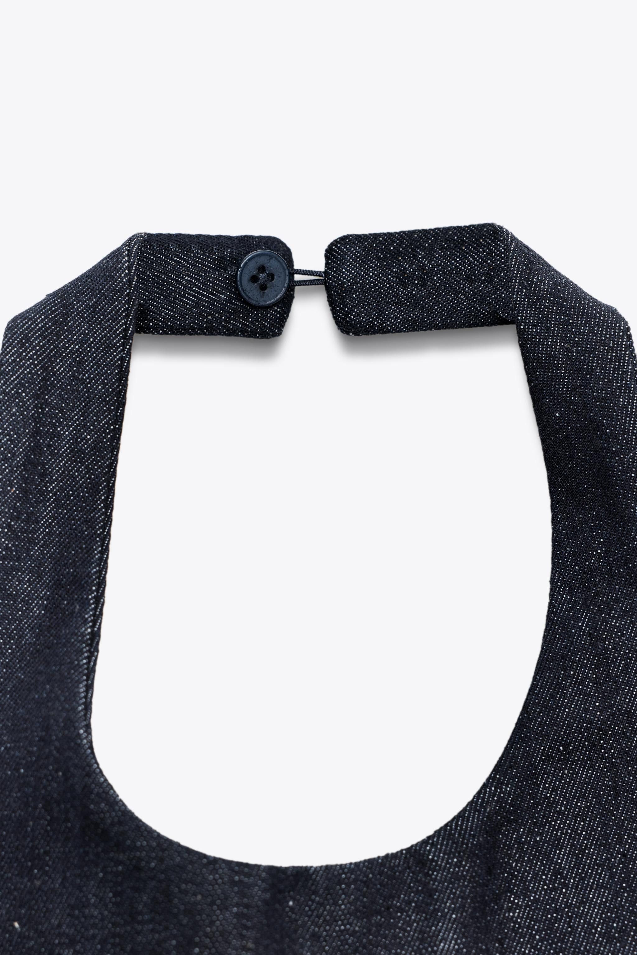 ZW COLLECTION DENIM HALTER TOP | Zara US
